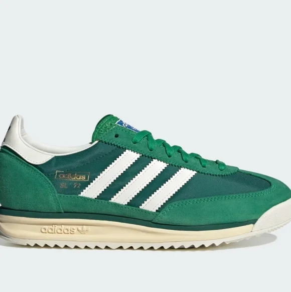 Unisex Adidas Green And White SL 72 RS Shoes - Picture 11 of 12